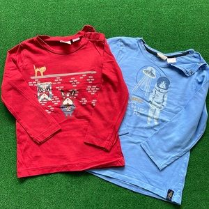 Zara Baby Boy Long Sleeve Tees Bundle. Size 2-3 years.